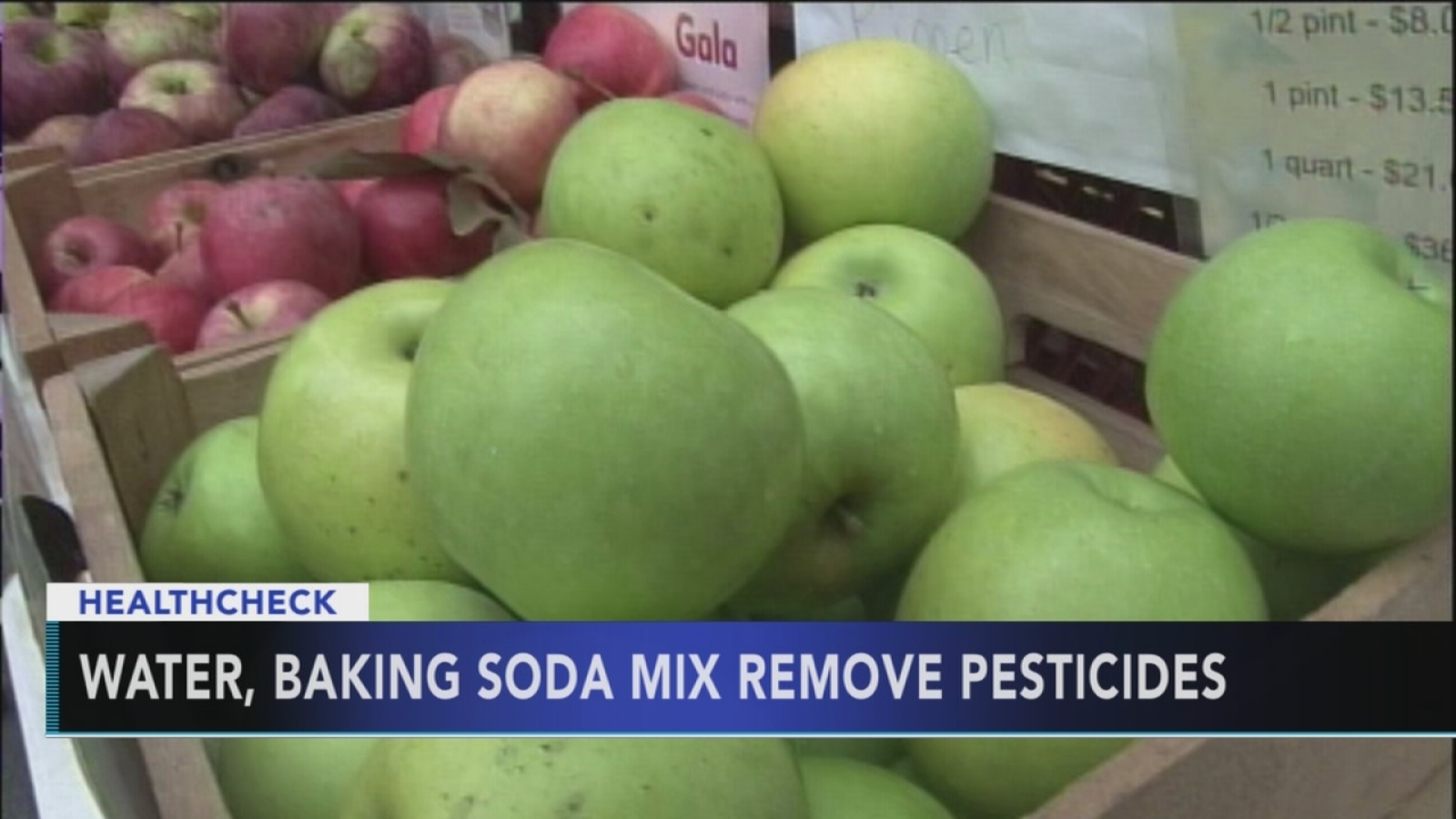 Study Washing apples with just water may not wash away pesticides