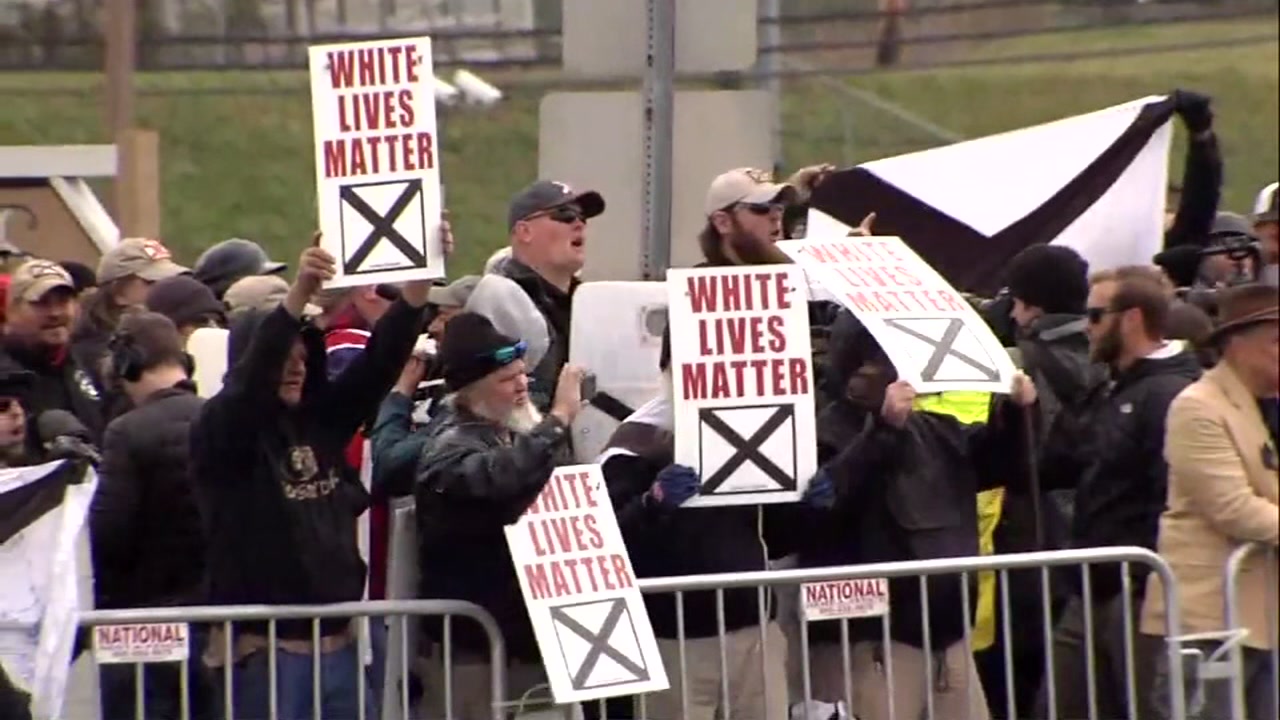 Peaceful protesters force white nationalists to cancel rally