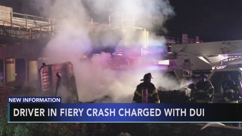 Driver in fiery I-295 crash charged with DUI
