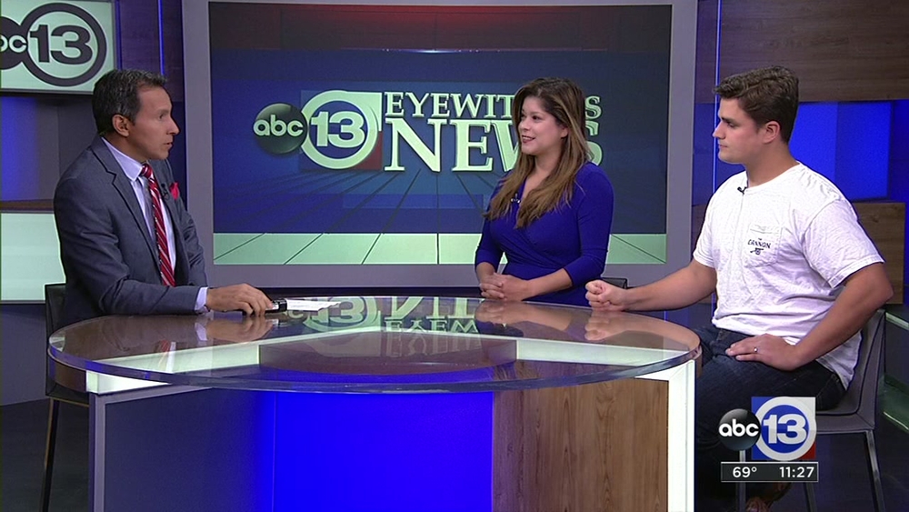 Marcy De Luna of Houston CultureMap, talks about the Founders Festival with Lawson Gow of The Cannon