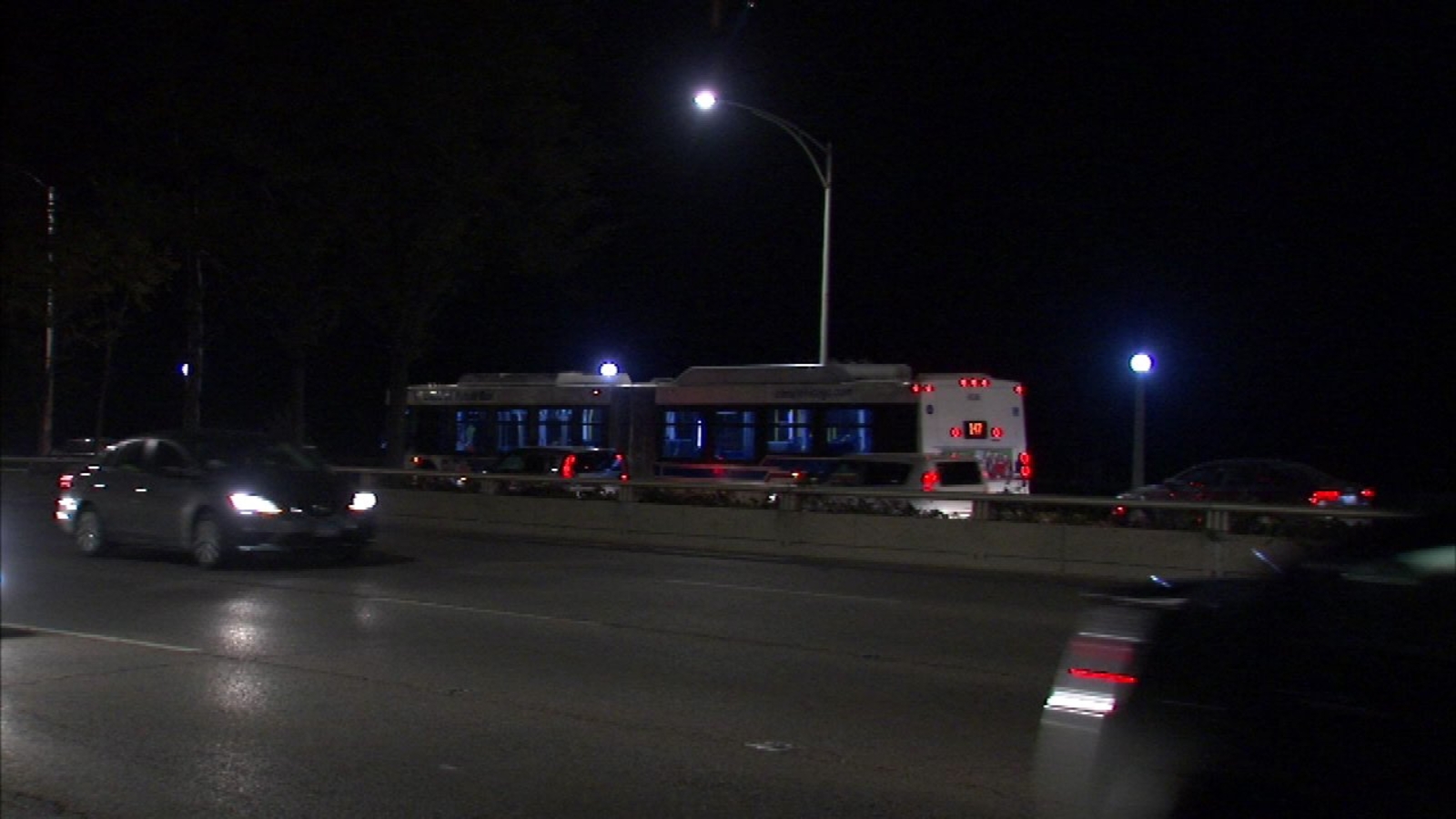 7 injured when CTA bus strikes car on Lake Shore Drive - ABC7 Chicago