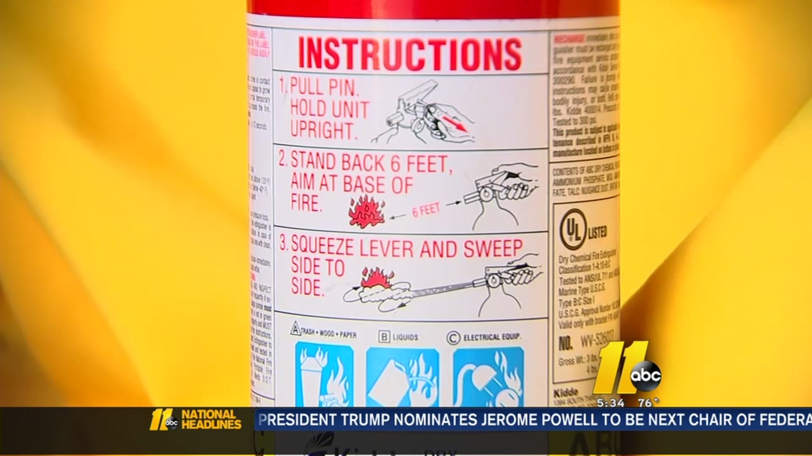 North Carolinabased Kidde recalls nearly 38 million fire extinguishers