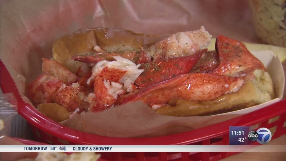 Lobster rolls at Merchandise Mart