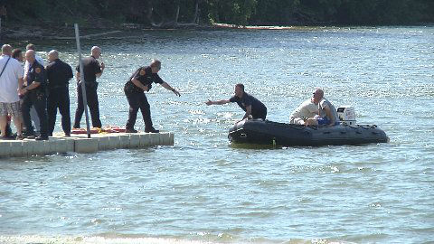 Divers and helicopters searched for a missing kayaker in Lake Ronkonkoma on Thursday.