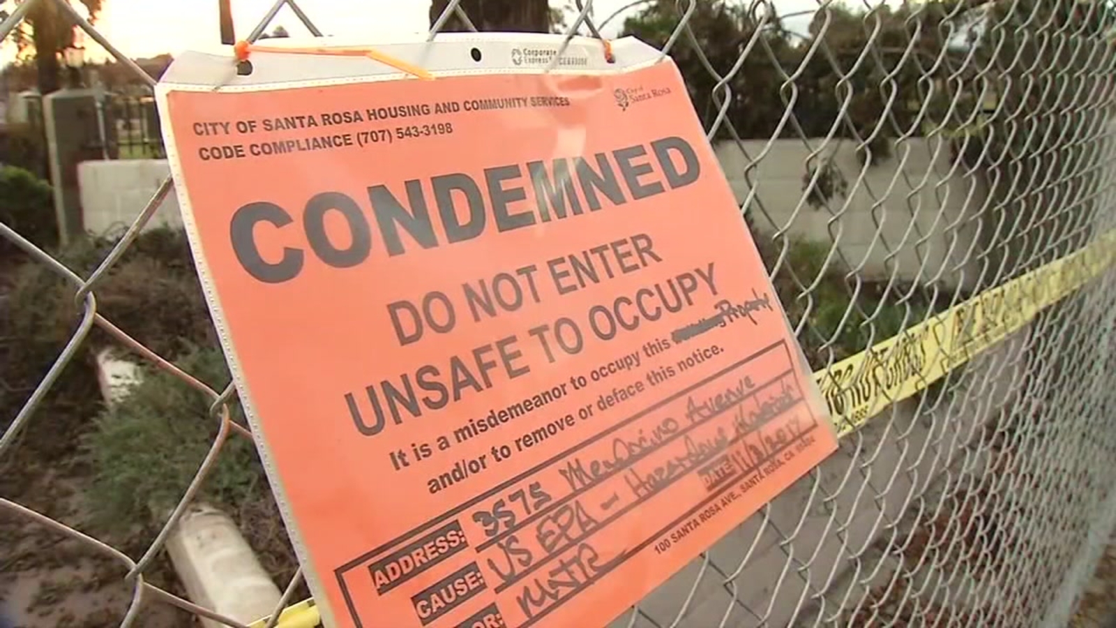 Asbestos keeps some Santa Rosa mobile home park fire victims away from