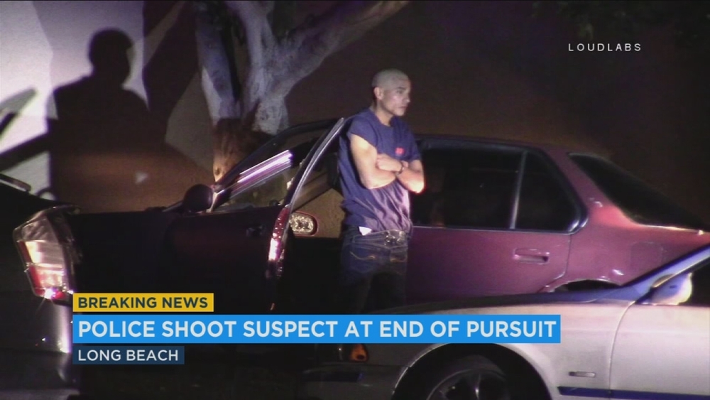 Police shoot carjacking suspect with rubber bullets in Long Beach