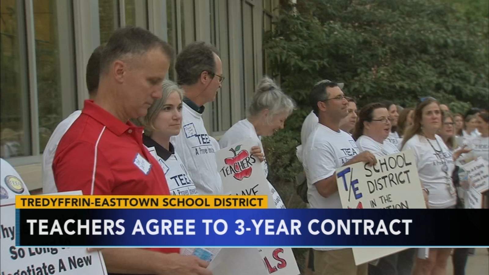 Teachers agree to 3year contract in TredyffrinEasttown school