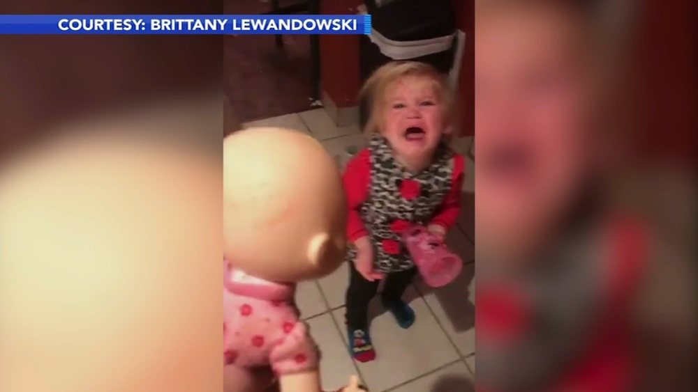 VIDEO: Girl's reaction to burnt doll goes viral
