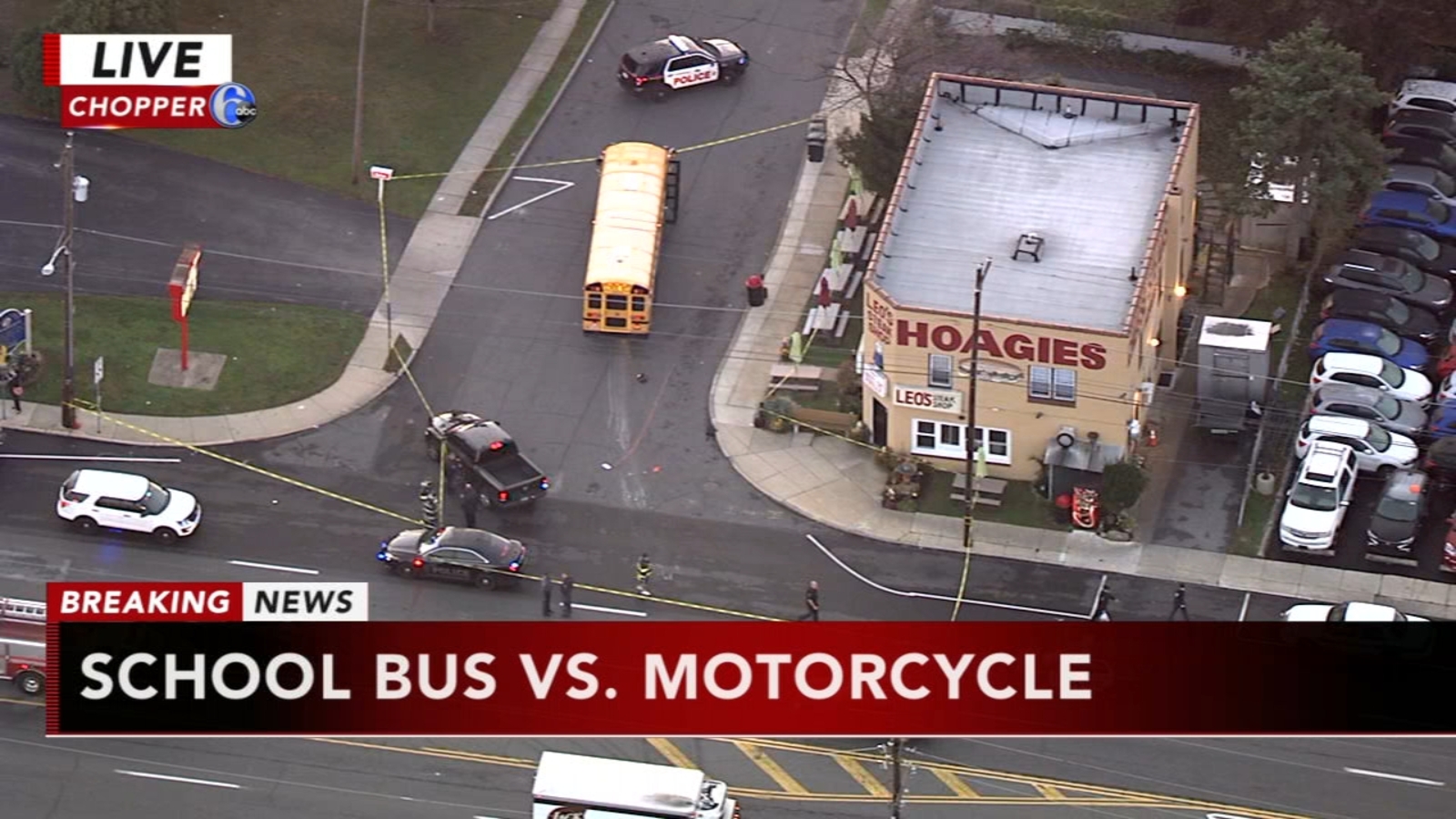 Motorcyclist killed after crash with school bus in Sharon Hill ...