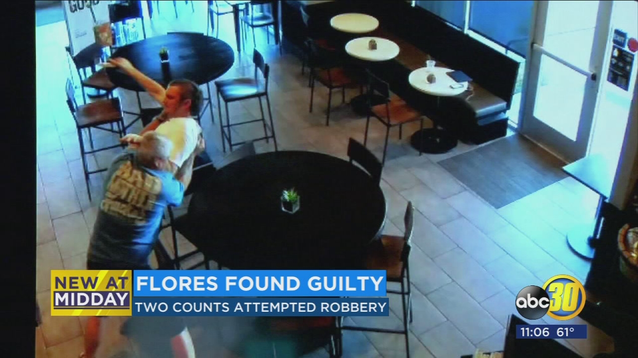 Starbucks robber Ryan Flores found guilty
