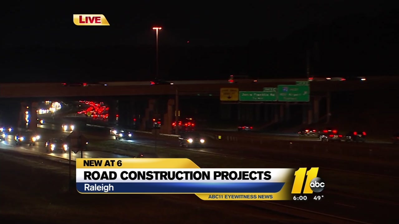Road construction projects will change Wake County