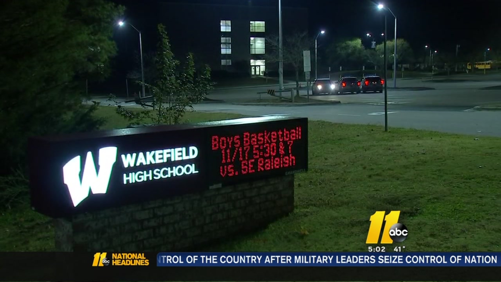 Wakefield High School on high alert following 'social media death