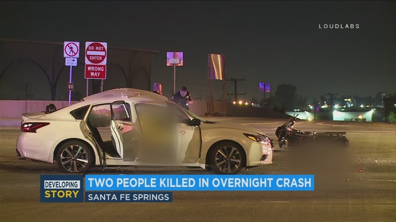 2 adults killed, 4 others critically injured in Santa Fe Springs crash