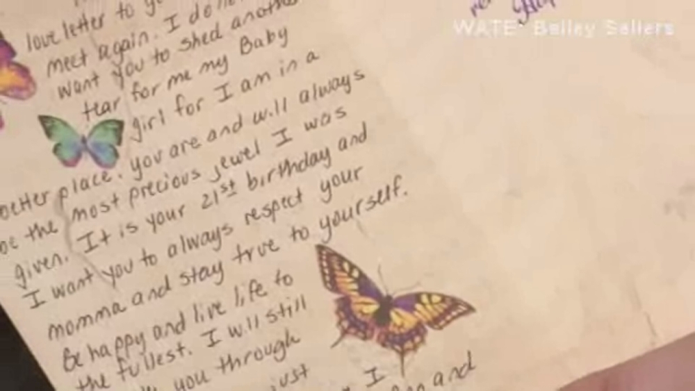 Woman gets birthday flowers, card from deceased father