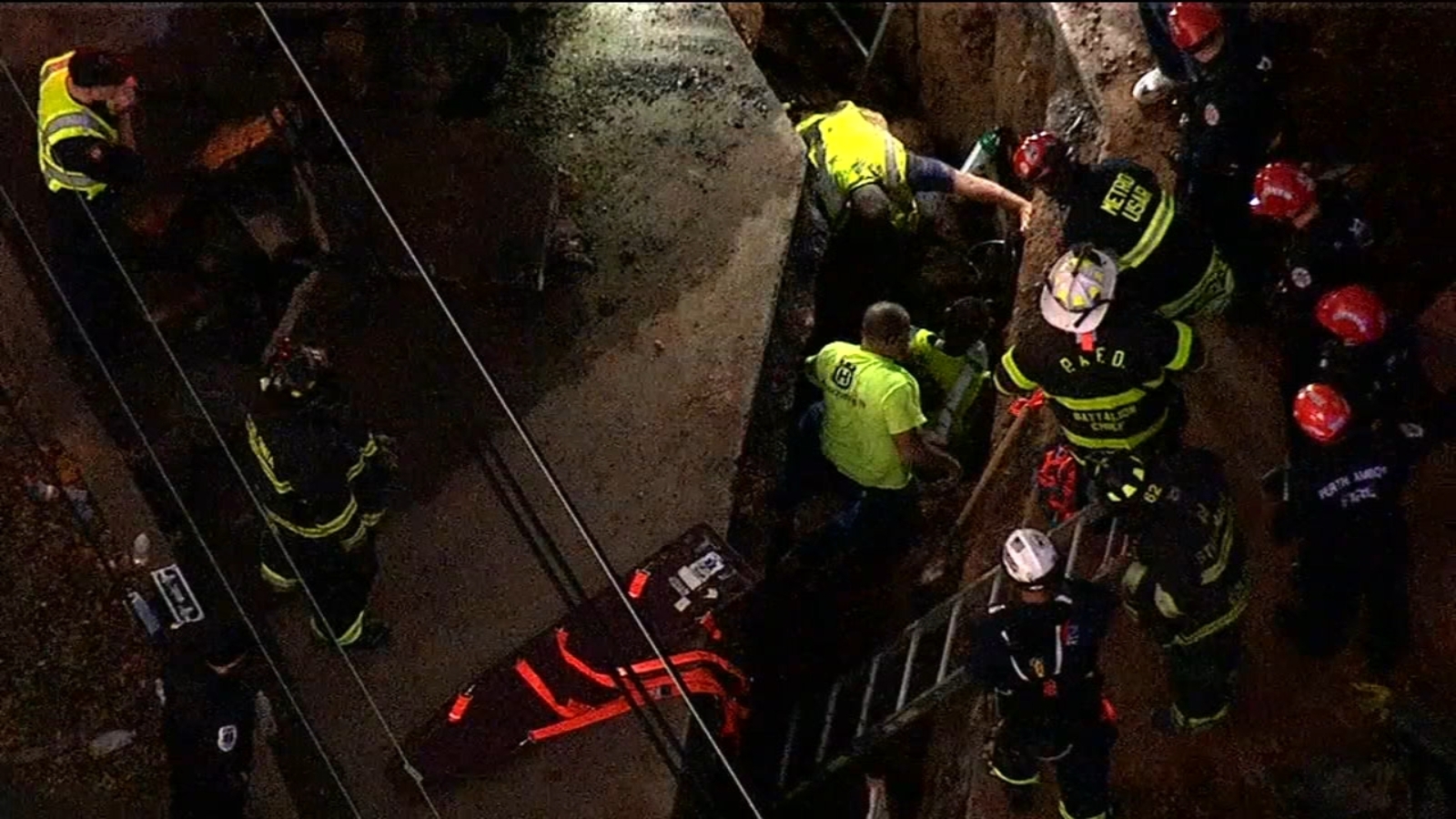 Construction worker recovering after getting trapped in trench in New ...