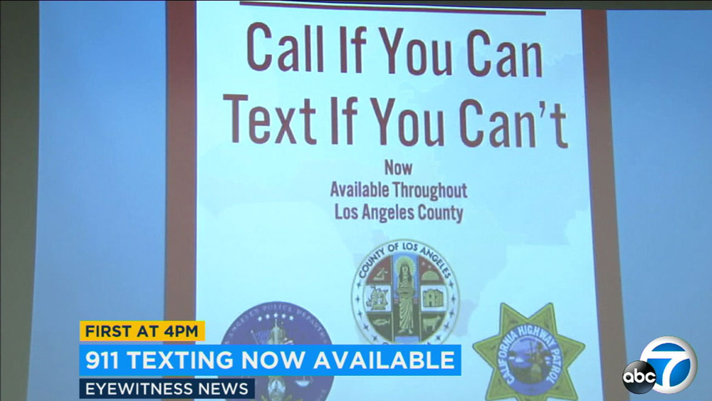 LA County now offers texting to 911