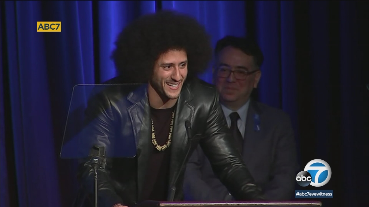 ACLU honors Colin Kaepernick