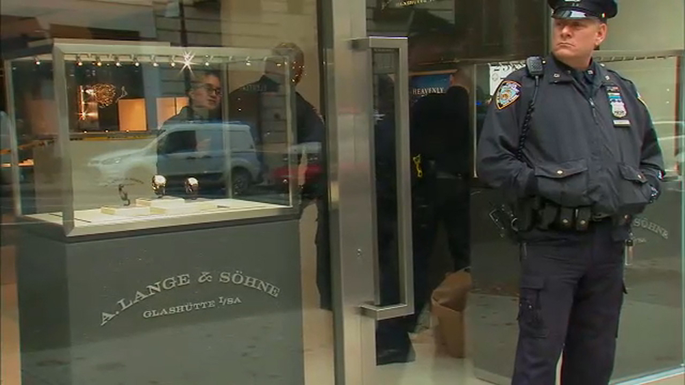 Armed robbery at Madison Avenue watch store
