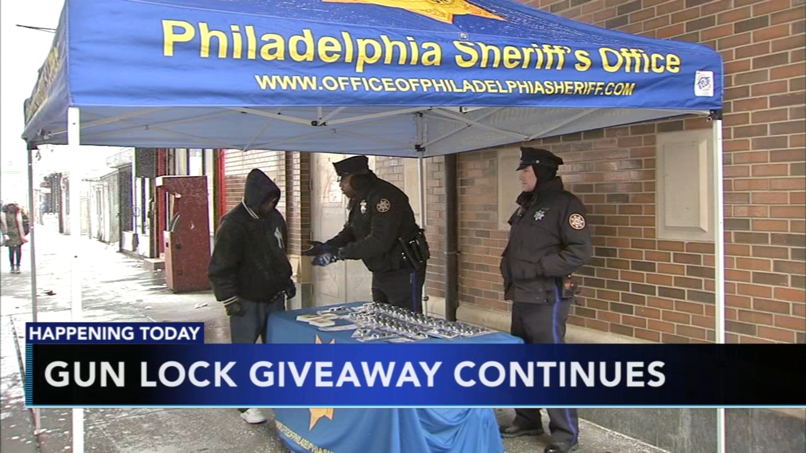 Philadelphia police hold free gun lock giveaway 6abc Philadelphia