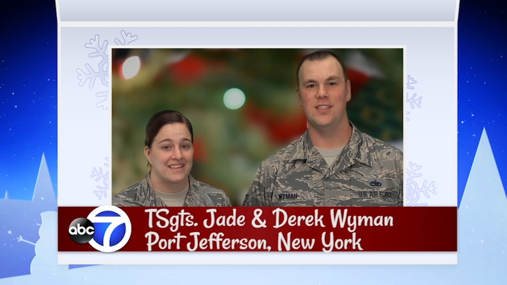 Seasons Greetings from TSgts Jade and Derek Wyman