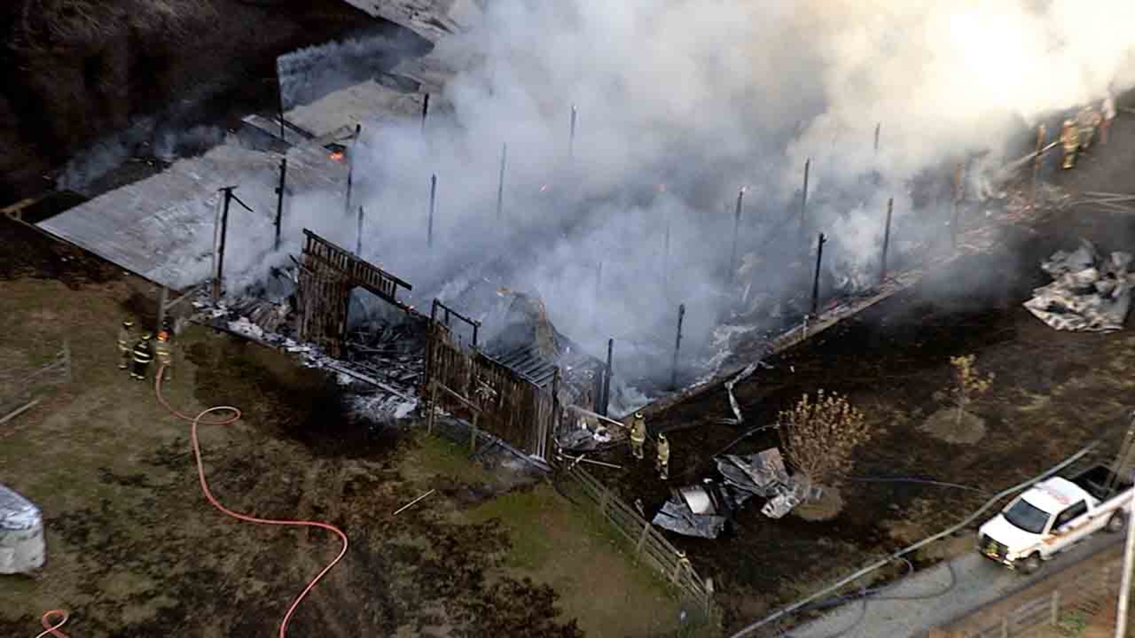 Fire crews responding to barn fire in Person County - ABC11 Raleigh-Durham