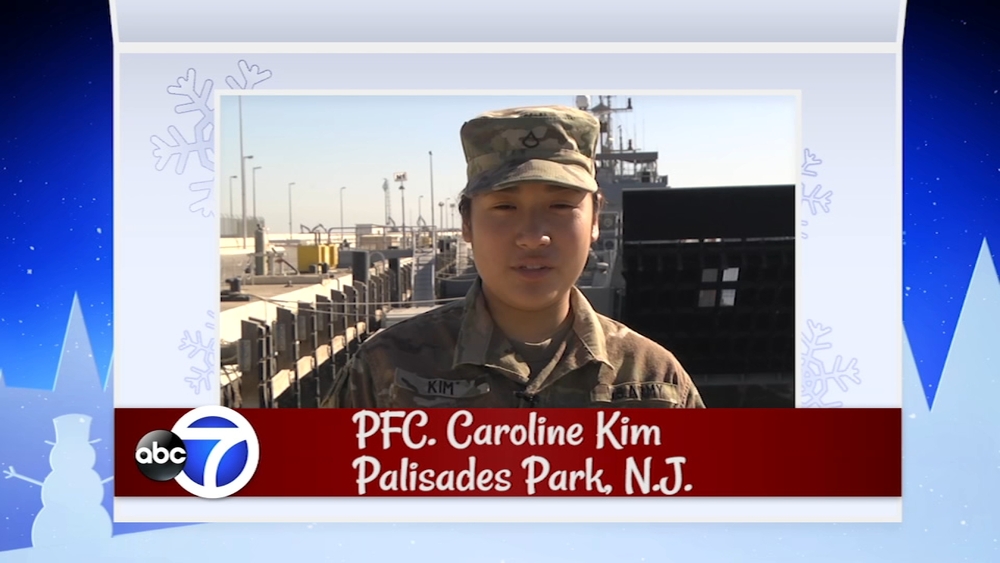Seasons Greetings from PFC Caroline Kim