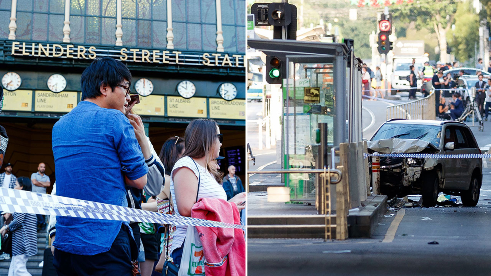 PHOTOS Scene where driver injured pedestrians in Melbourne ABC7 Los Angeles PHOTOS Scene where driver injured pedestrians in Melbourne ABC7 Los Angeles