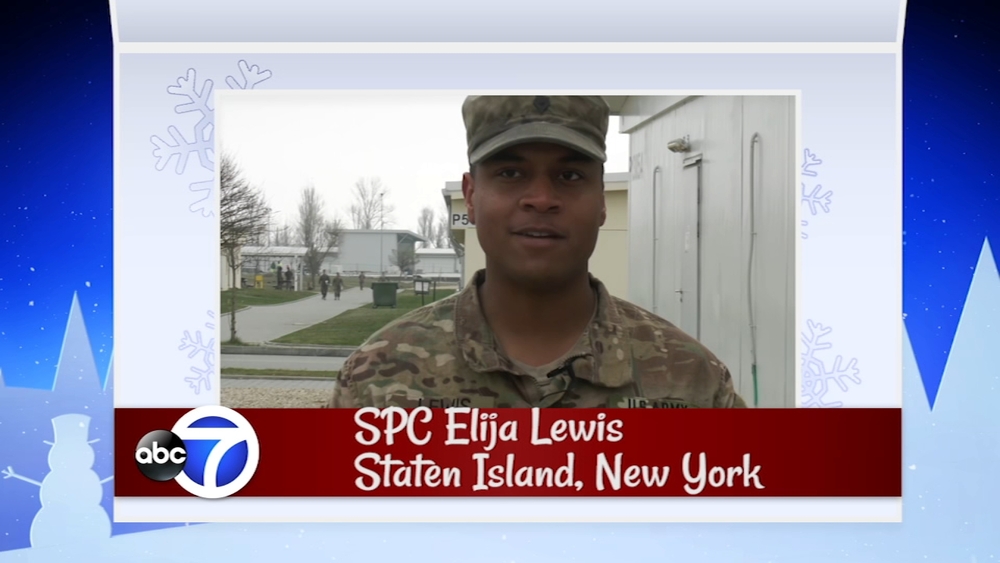 Seasons Greetings from SPC Elija Lewis