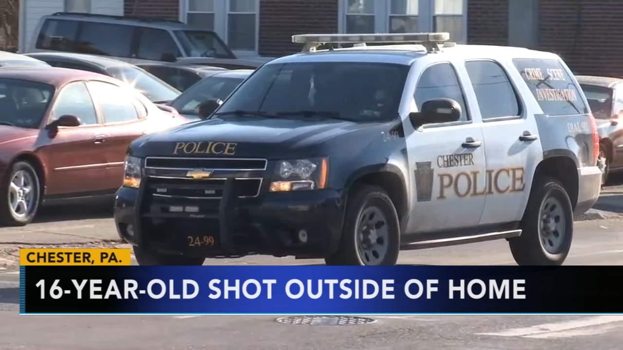 VIDEO: 16-year-old shot outside home in Chester