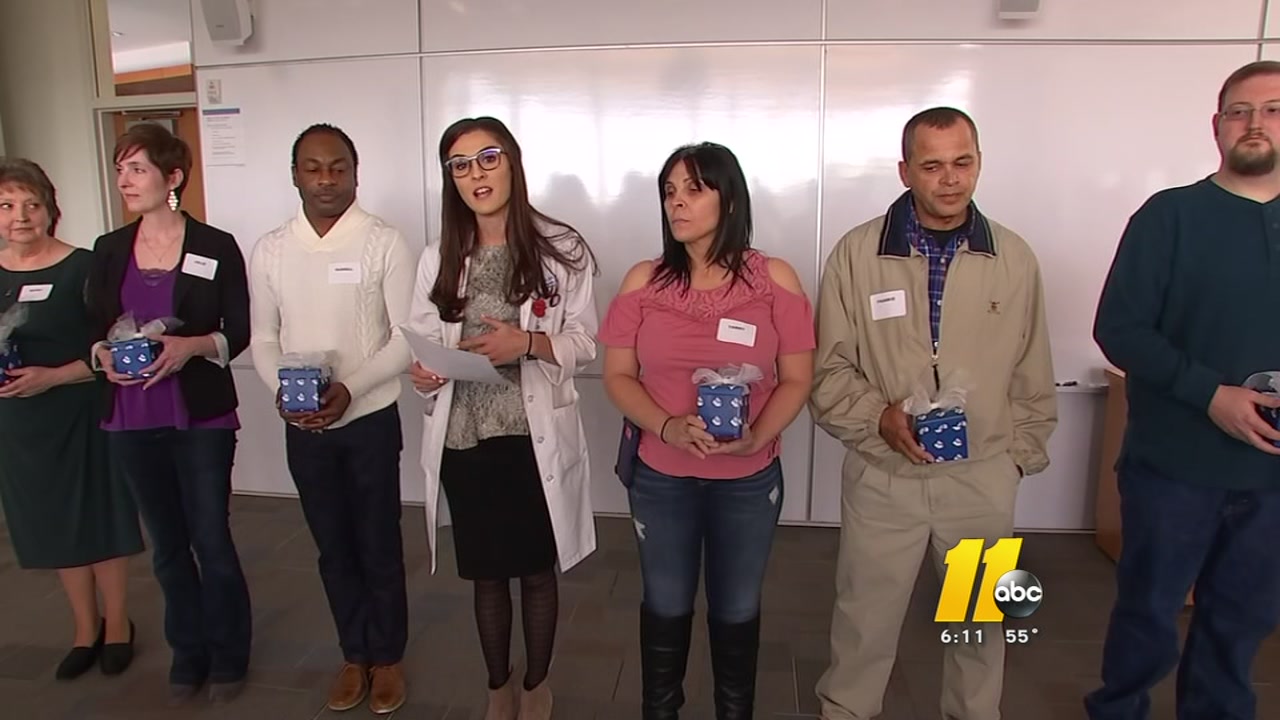 Three kidney patients meet their donors at Duke