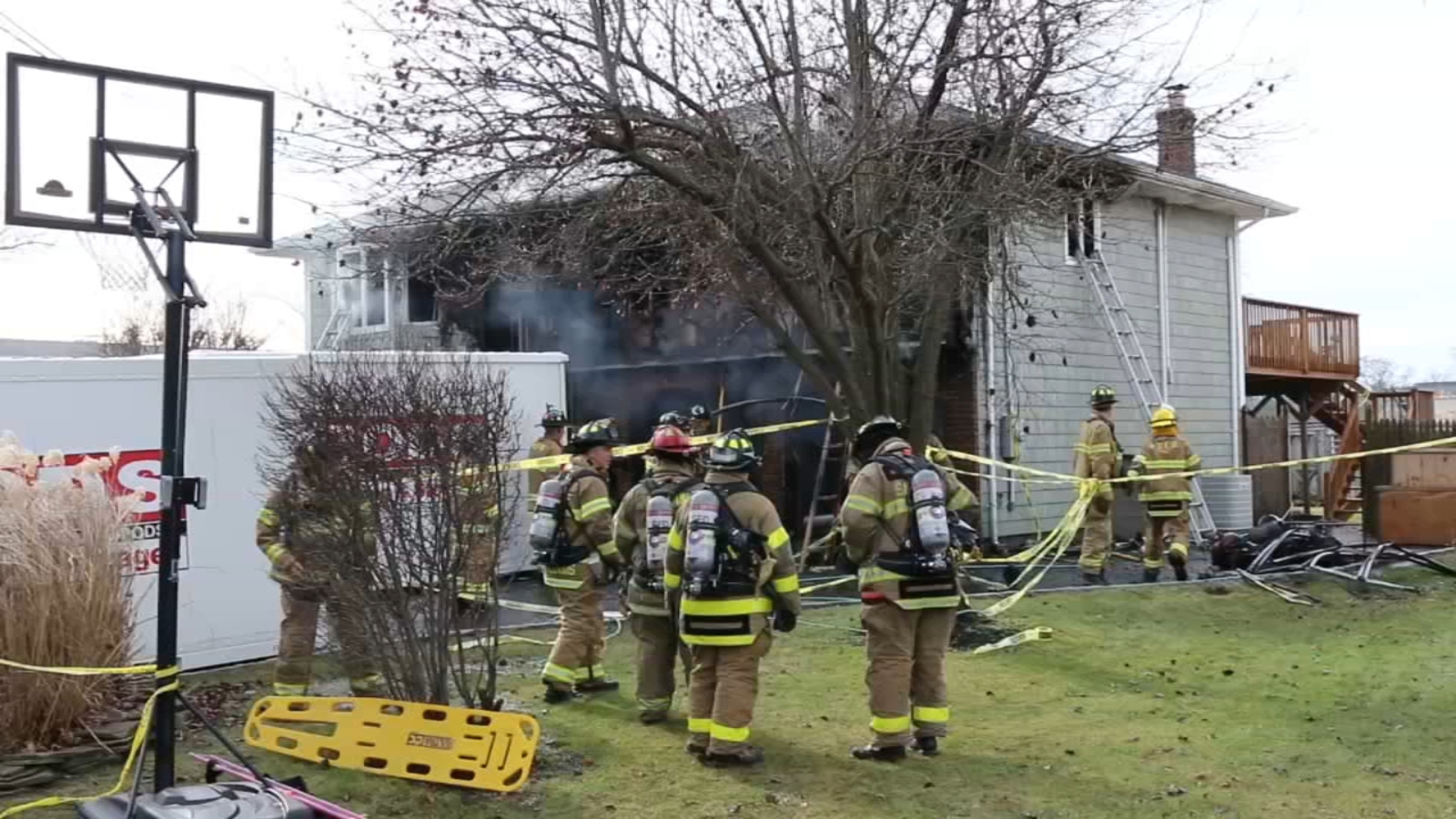 1 hurt when fire tears through home on Long Island ABC7 New York