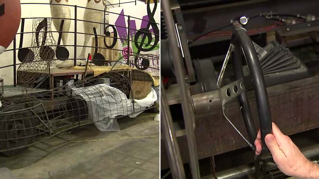 Rose Parade floats: Behind-the-scenes look