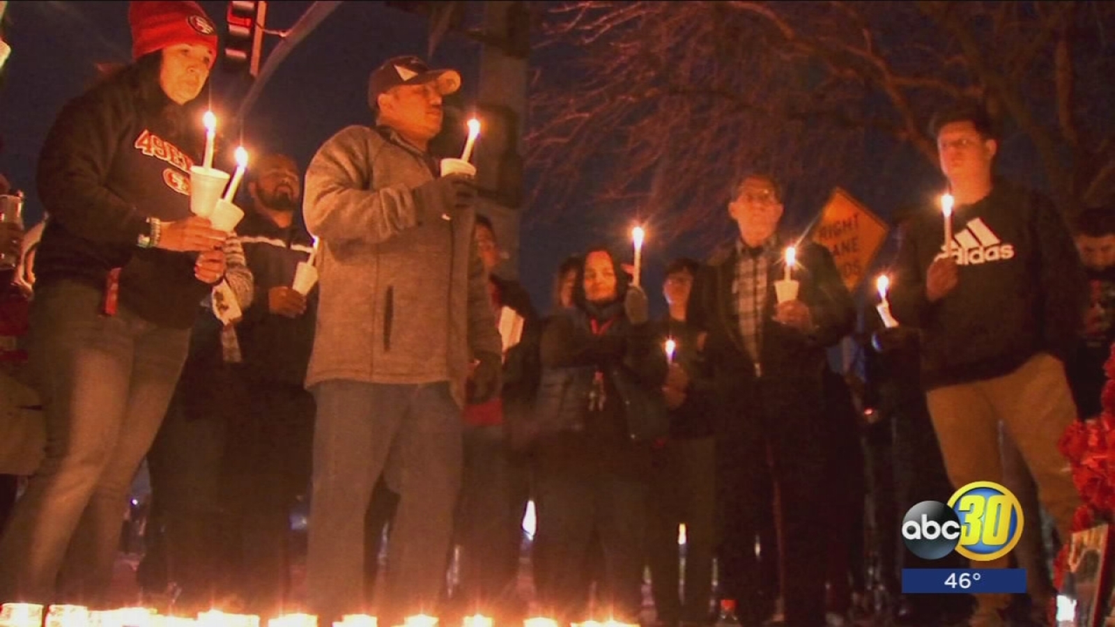 Friends and family hold vigil for man killed in West Central Fresno DUI