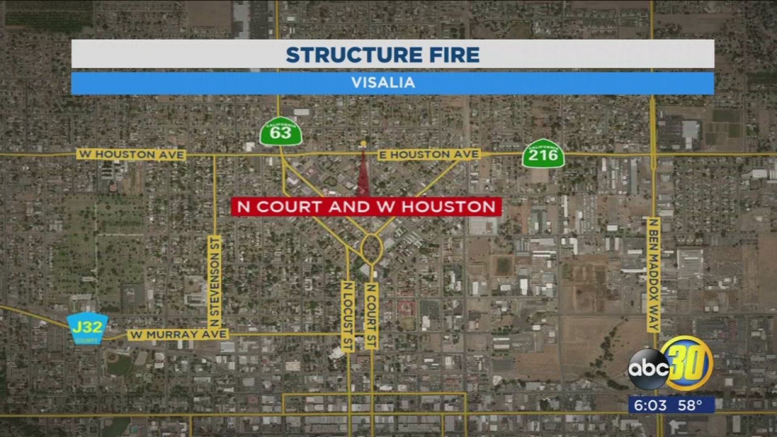 Fire leaves four homeless in Visalia ABC30 Fresno