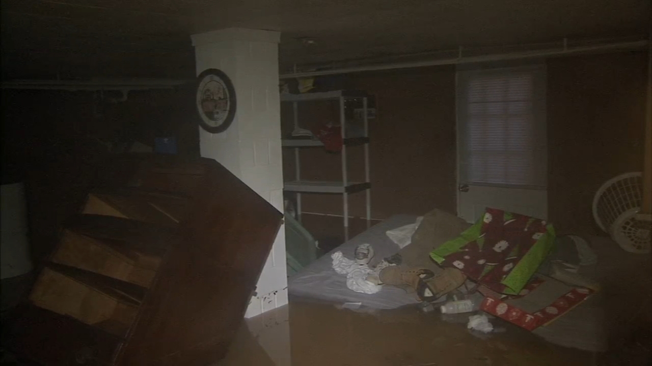 Water main break in Fox Chase