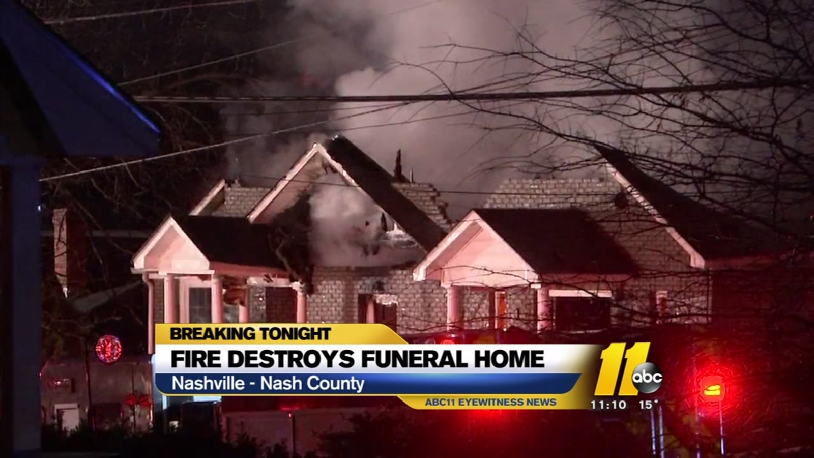 Fire destroys Nash County funeral home - ABC11 Raleigh-Durham