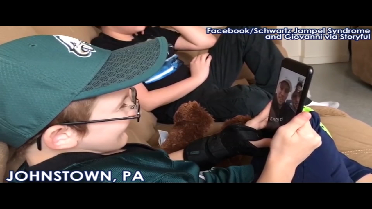 Philadelphia Eagles surprise boy with rare genetic disorder with special phone call