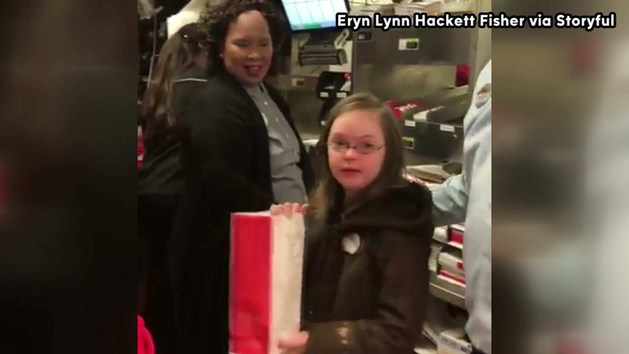 Girl with Down syndrome named honorary Chick-fil-A employee