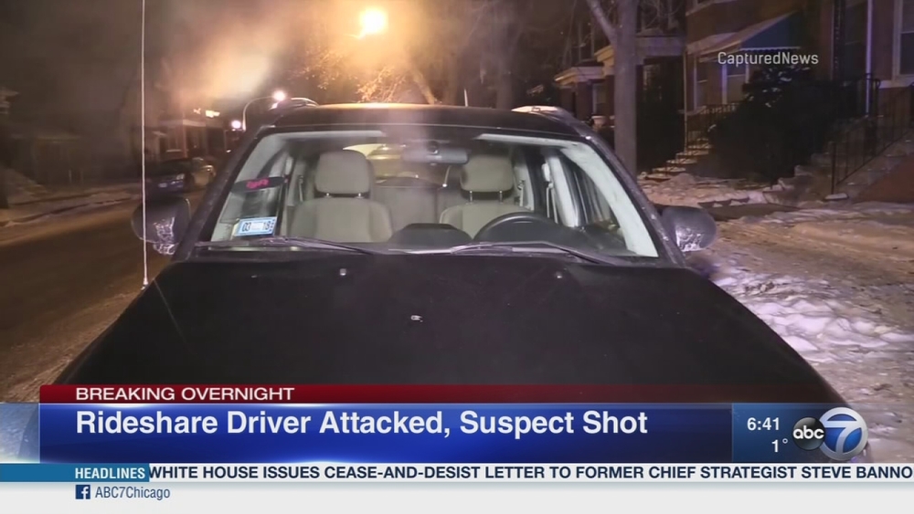 Rideshare driver attacked, suspect shot