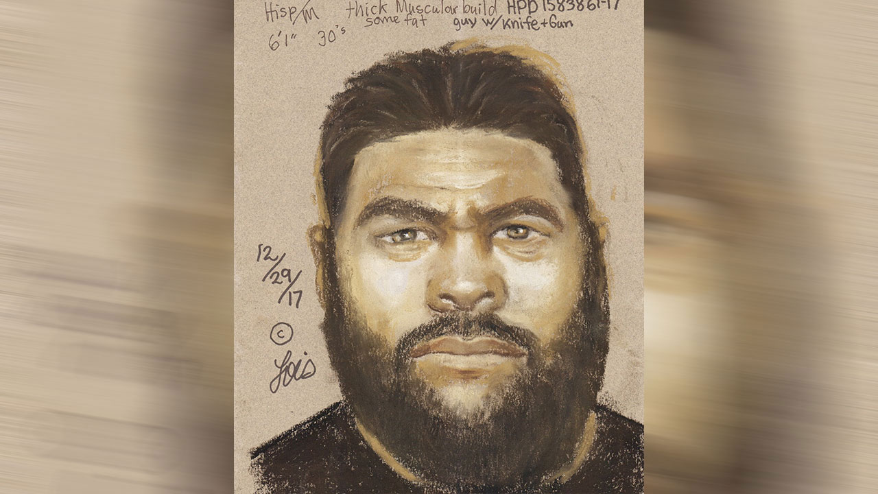 New sketch of suspect in violent Whataburger robbery in Harris Co.