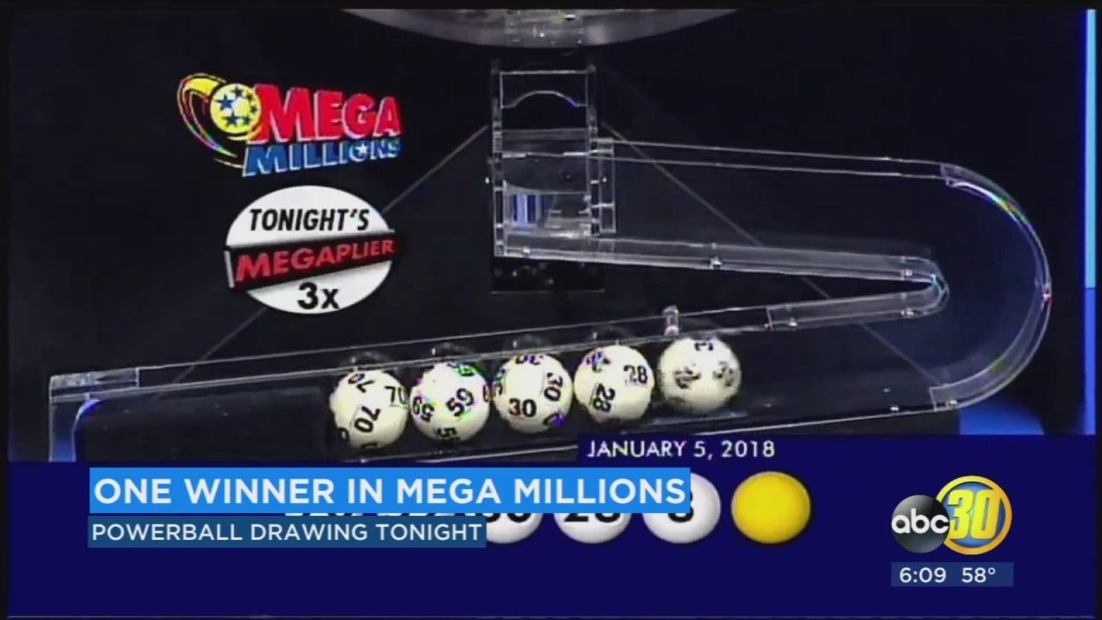million mega millions winning ticket sold  florida abc fresno
