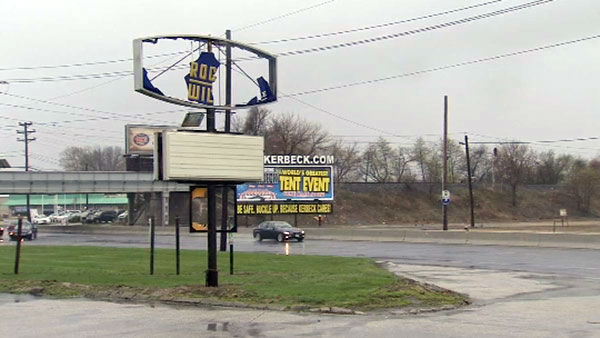 April 15, 2014: Strong winds and heavy rain led to damage in several parts of the tri-state area. This was the scene in Palmyra, N.J.