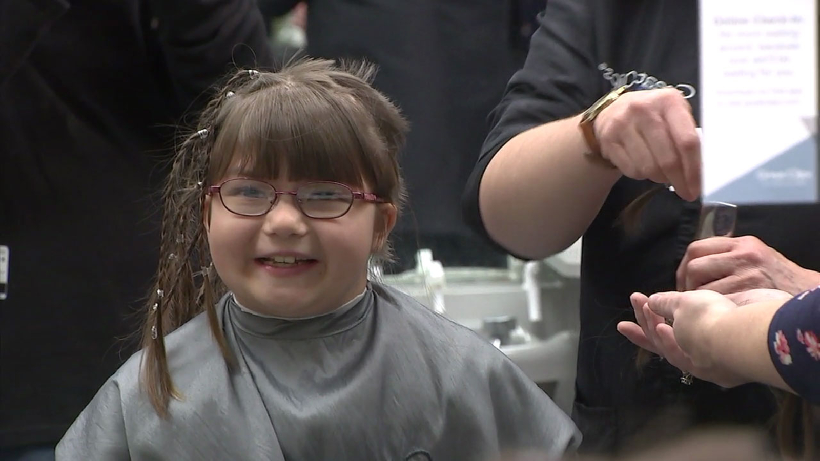 9yearold California girl donates 14 inches of hair before undergoing