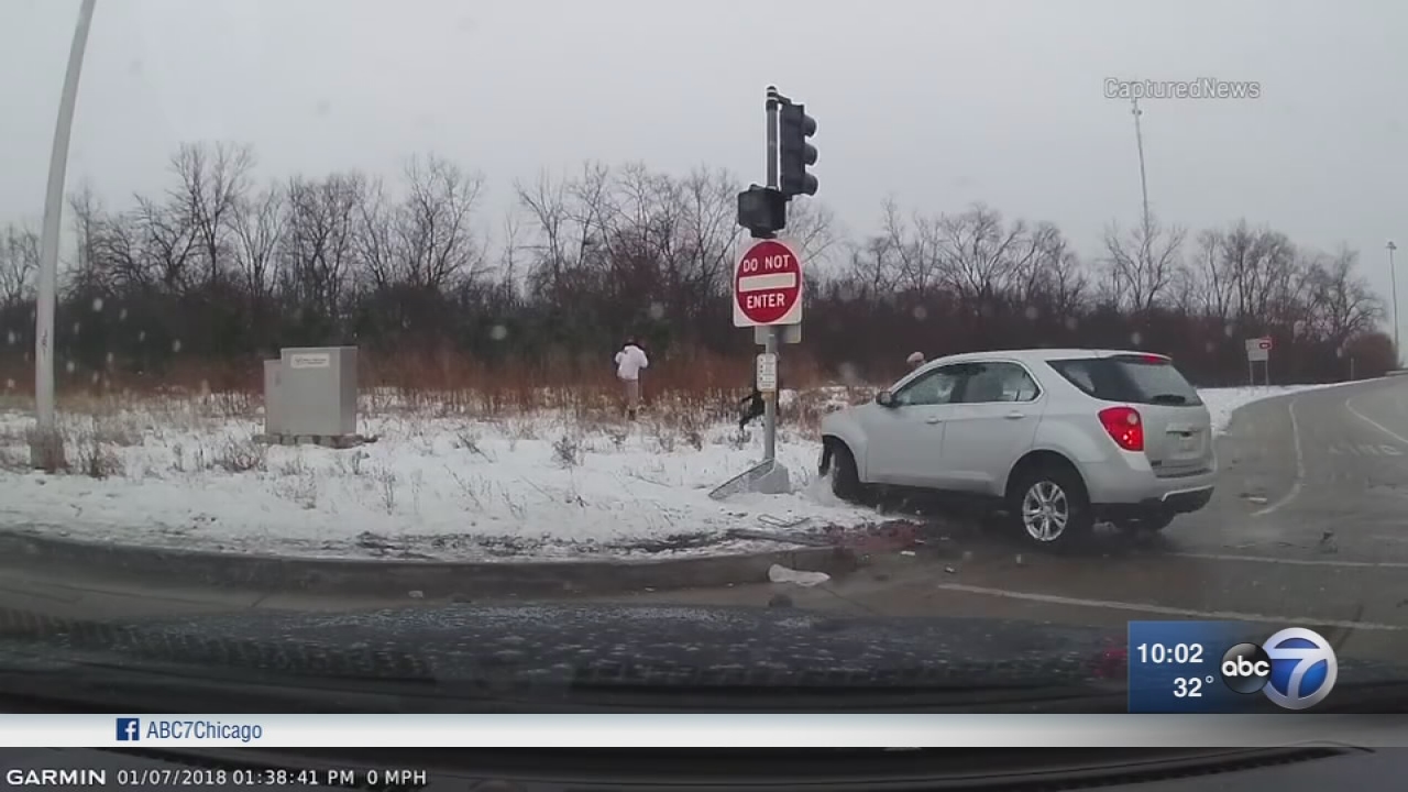 Icy roads cause slick roads, crashes