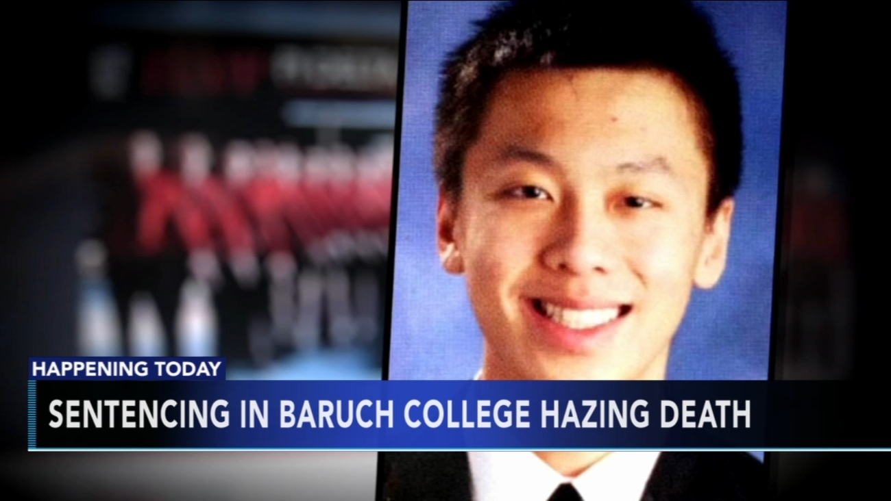 4 men, frat face sentencing in Baruch College hazing death