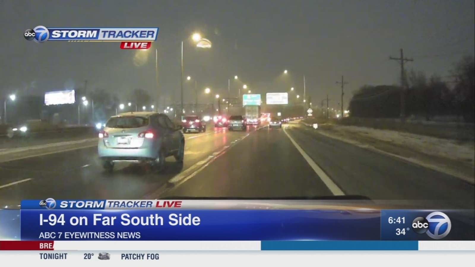Chicago Weather: Freezing rain creates slick roads across area - ABC7 ...