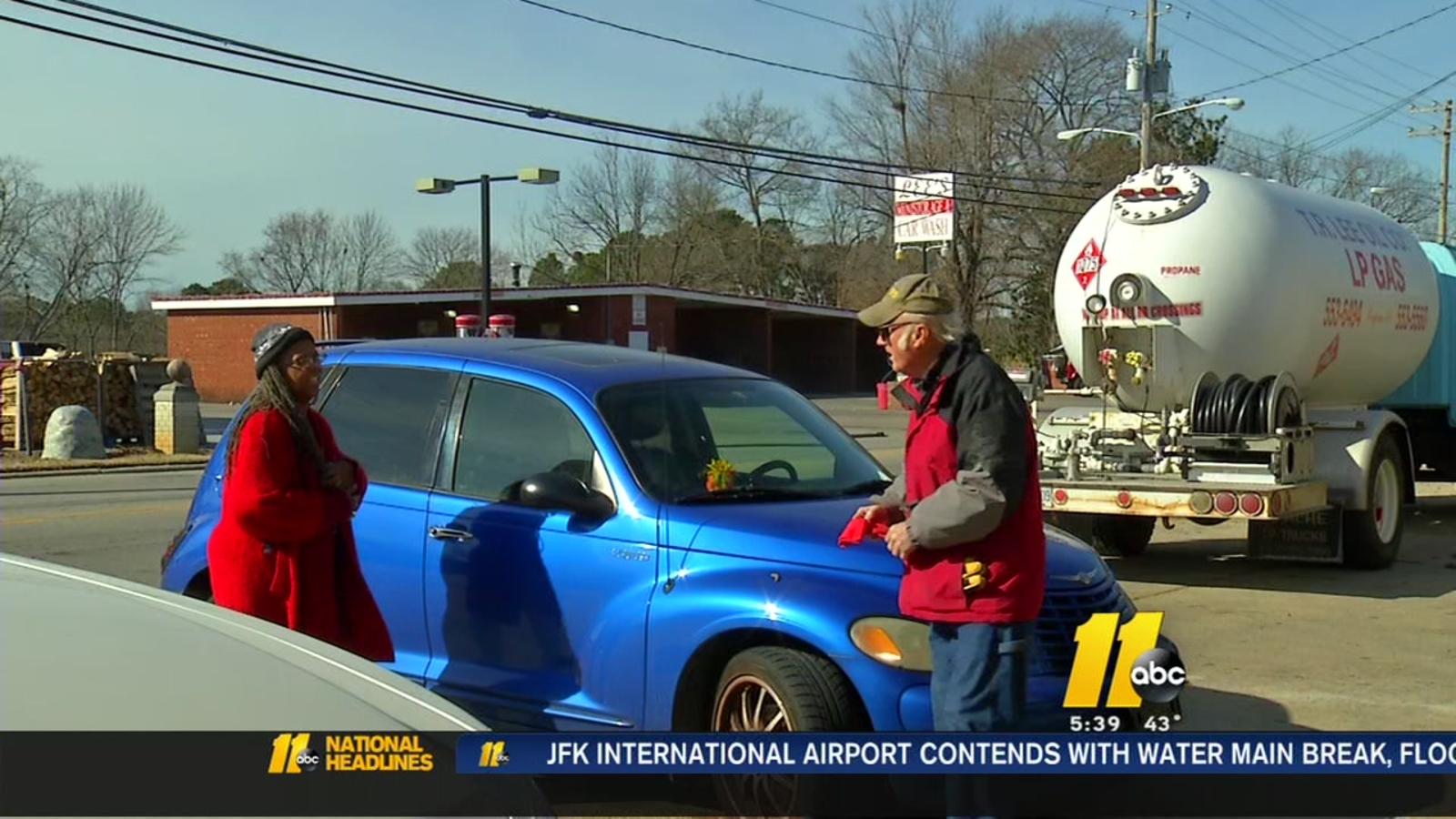 Clayton fullservice gas attendant still helping, serving up smiles