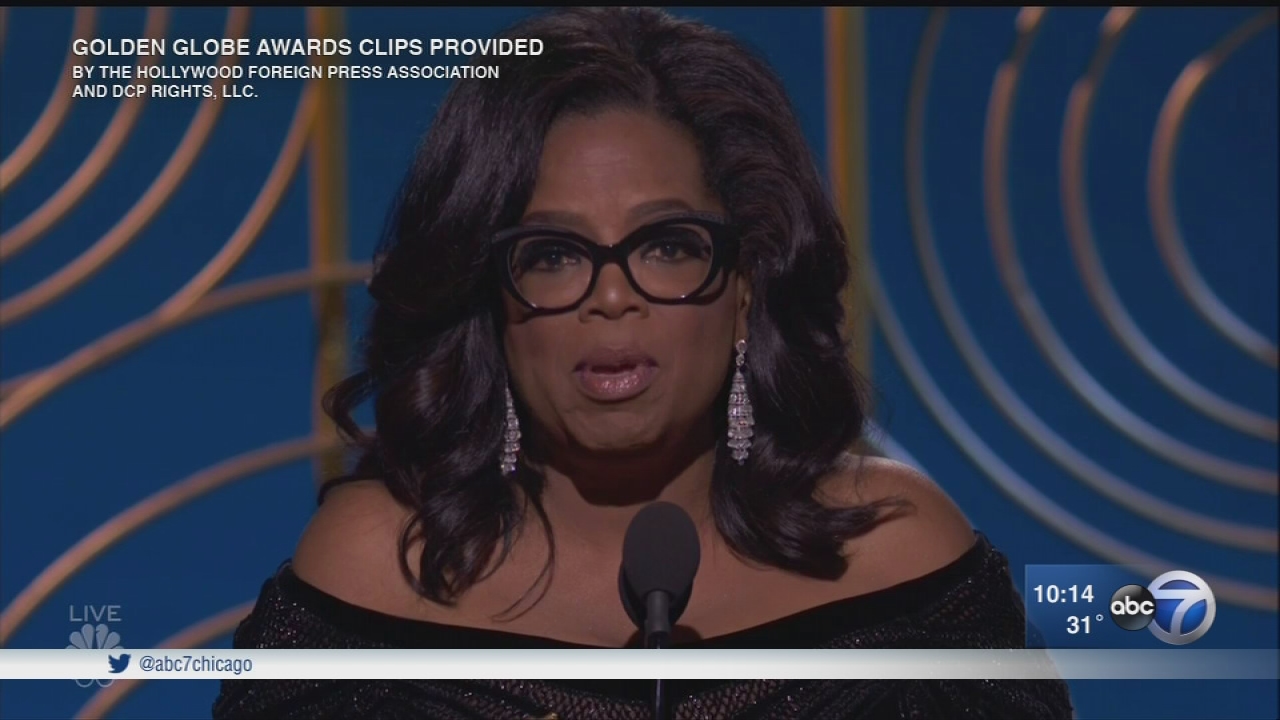 Oprah Winfrey's Golden Globes speech sparks presidential speculation