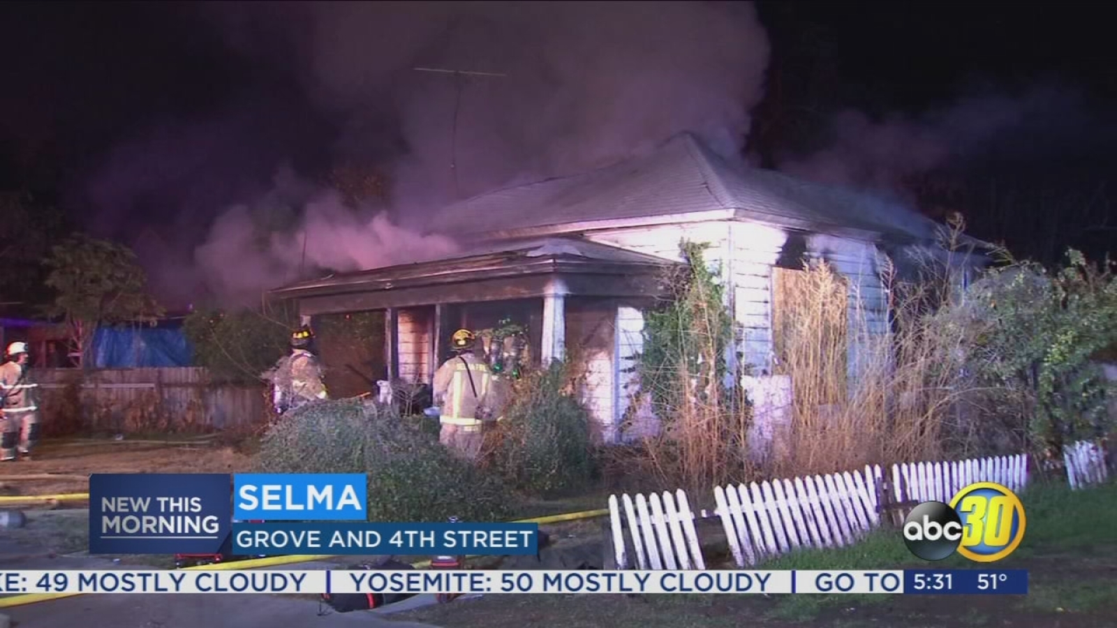 Selma home catches fire for second time in months ABC30 Fresno