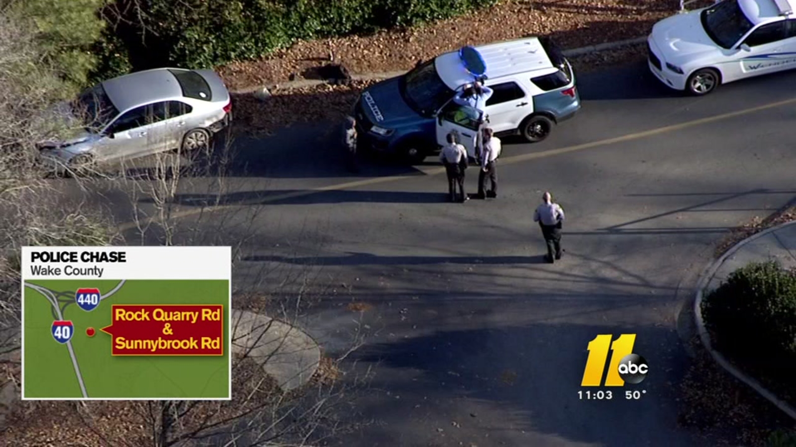 Man leads police on chase from Wendell to Raleigh, gets arrested